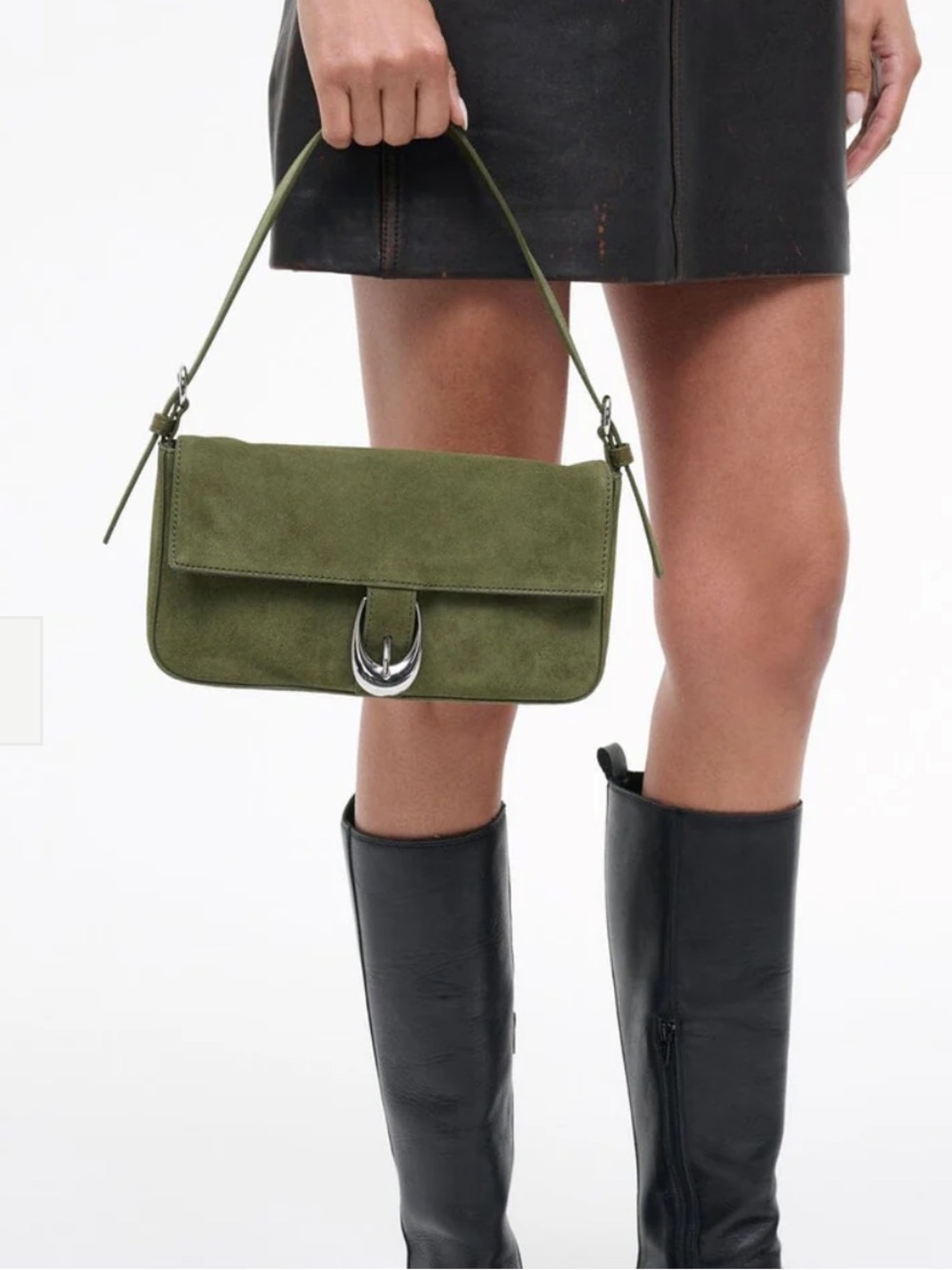 Staud Harlow Bag - Avocado Suede - Picture 3 of 15